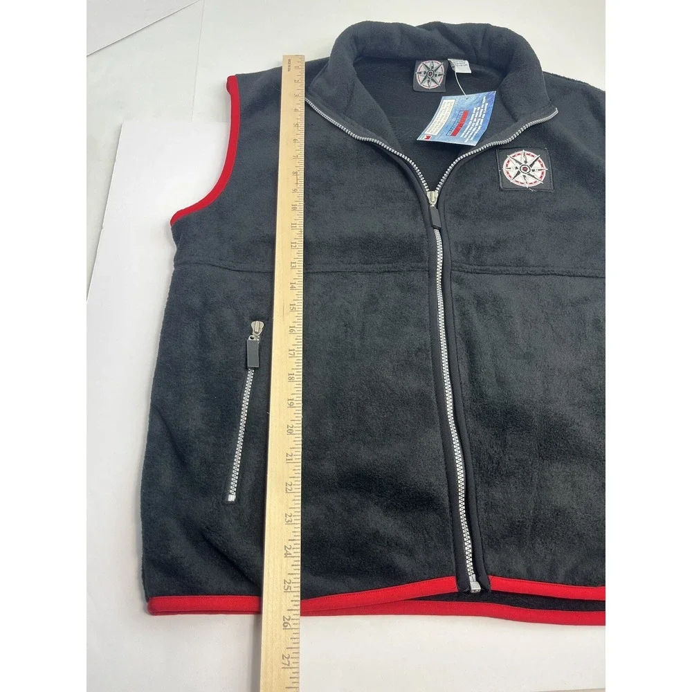 NEW MARLBORO UNLIMITED Men's Fleece Vest (L) & Jacket (XL) Red Black Compass